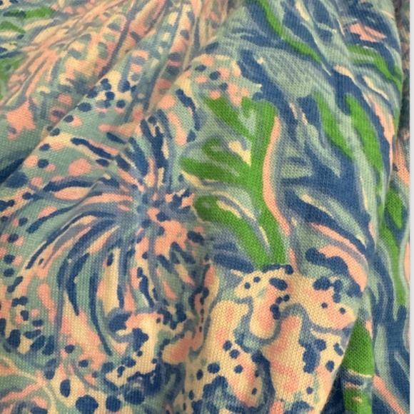 $198 NWT LILLY PULITZER MALONE MAXI DRESS LAS OLAS AQUA STRONG CURRENT SEA XL - Picture 10 of 13